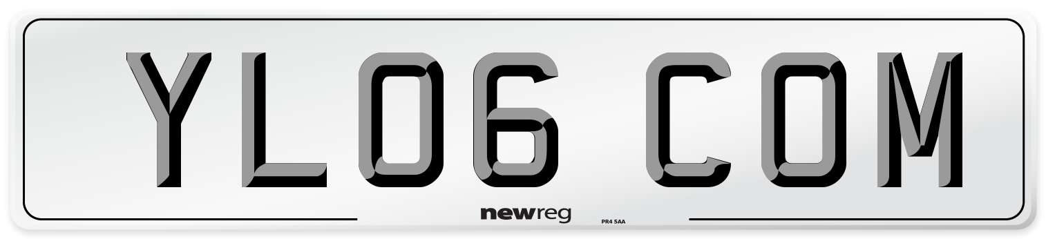 YL06 COM Number Plate from New Reg